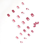 Parche de uña con diseño de corazón de melocotón y grafiti de frambuesa, para uñas postizas, para decoración de uñas, parche de uña removible, venta de fábrica | 365nails