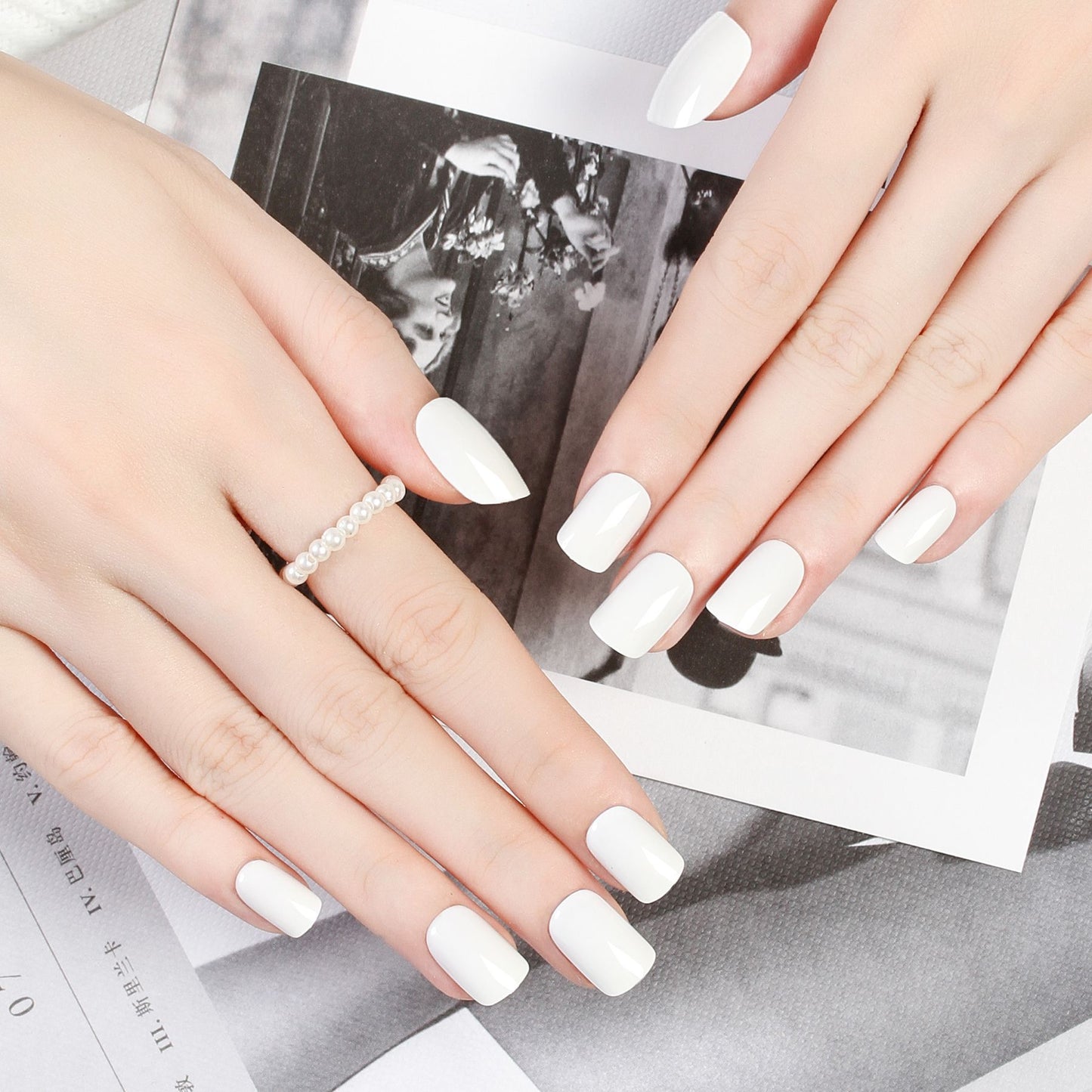 Classic Solid Color Short Nail Set