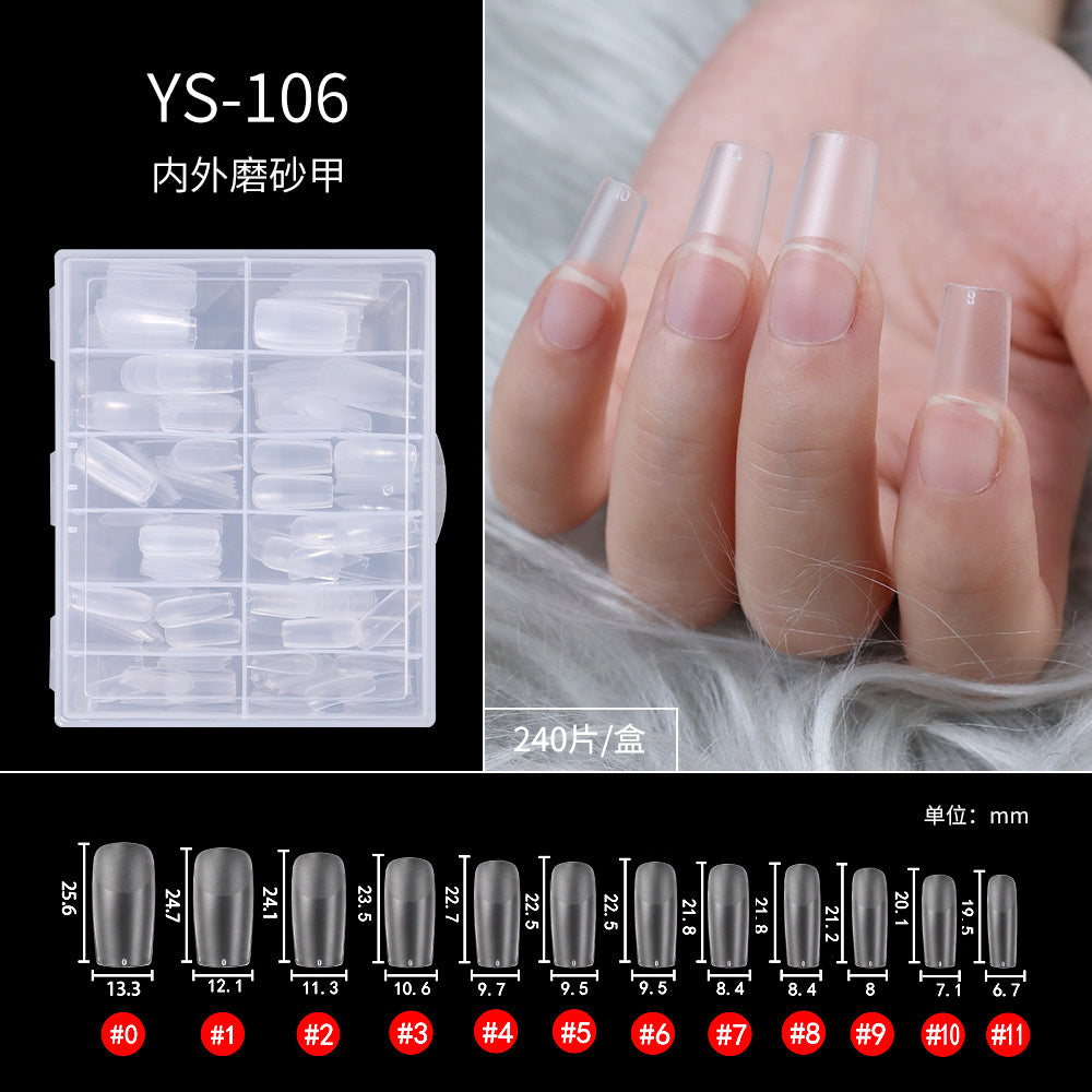 365nails: "Matte Seamless Nail Tips" – Multi-Shape Nail Extensions (YS-101 to YS-176)