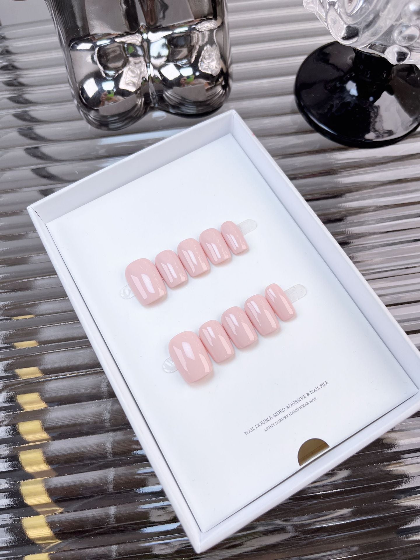 The Essential Solids | Short Medium Square | Handmade Press-on Nails