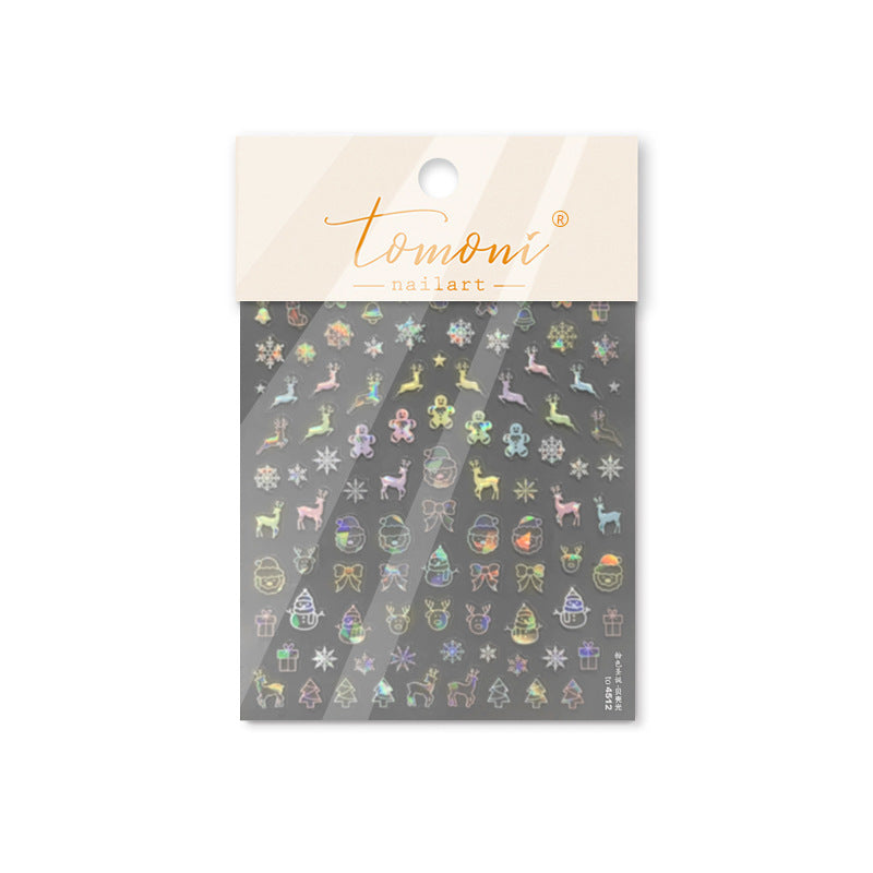 365nails: "Pastel Christmas Outline" – nail art stickers