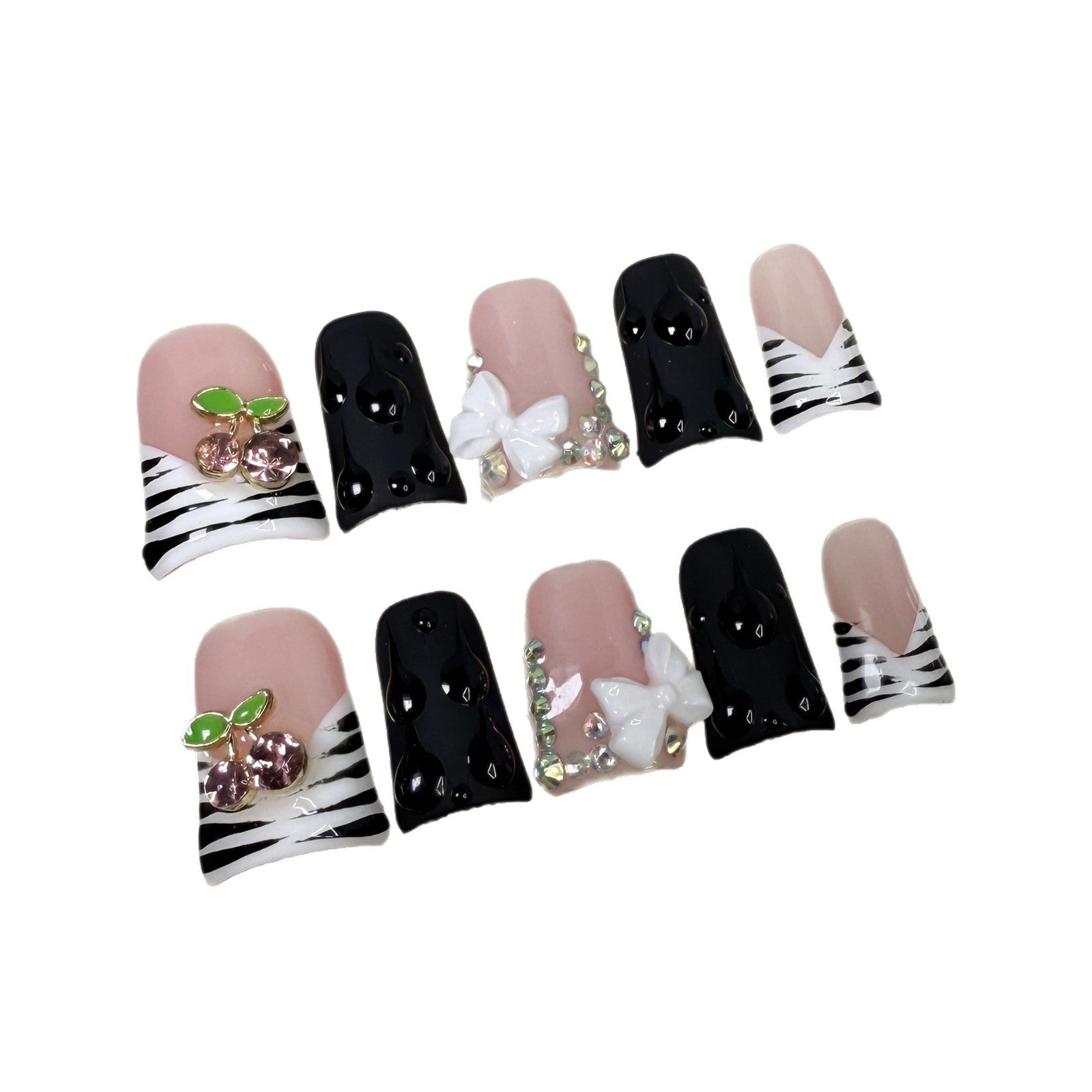 Monochrome Muse Series Press-On Nails