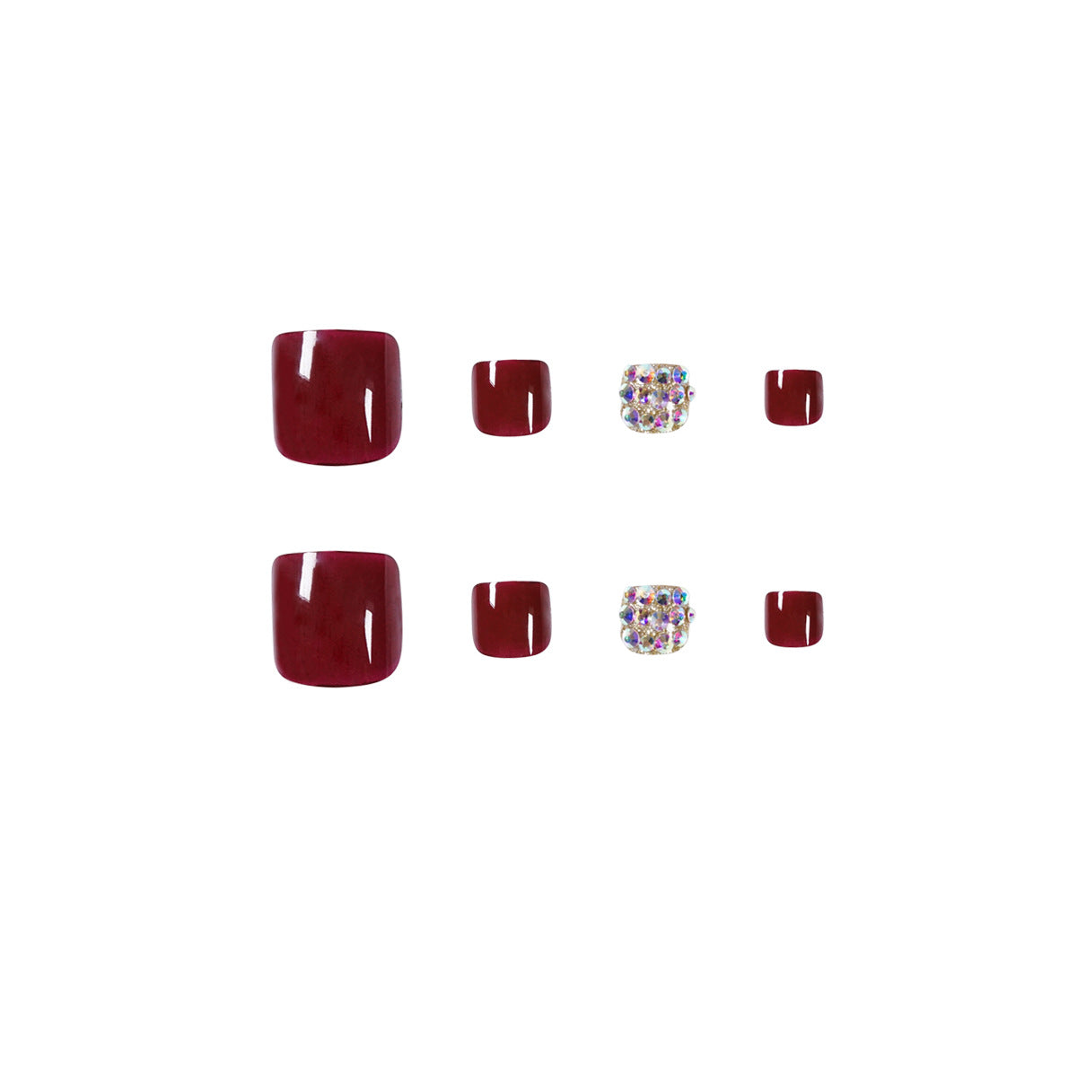 可穿戴趾甲貼 甲貼 可移除 美白 假趾甲 成品 批發｜365nails