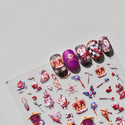365nails: "Gothic Lolita Dark Fantasy Embossed" – Nail Art Stickers
