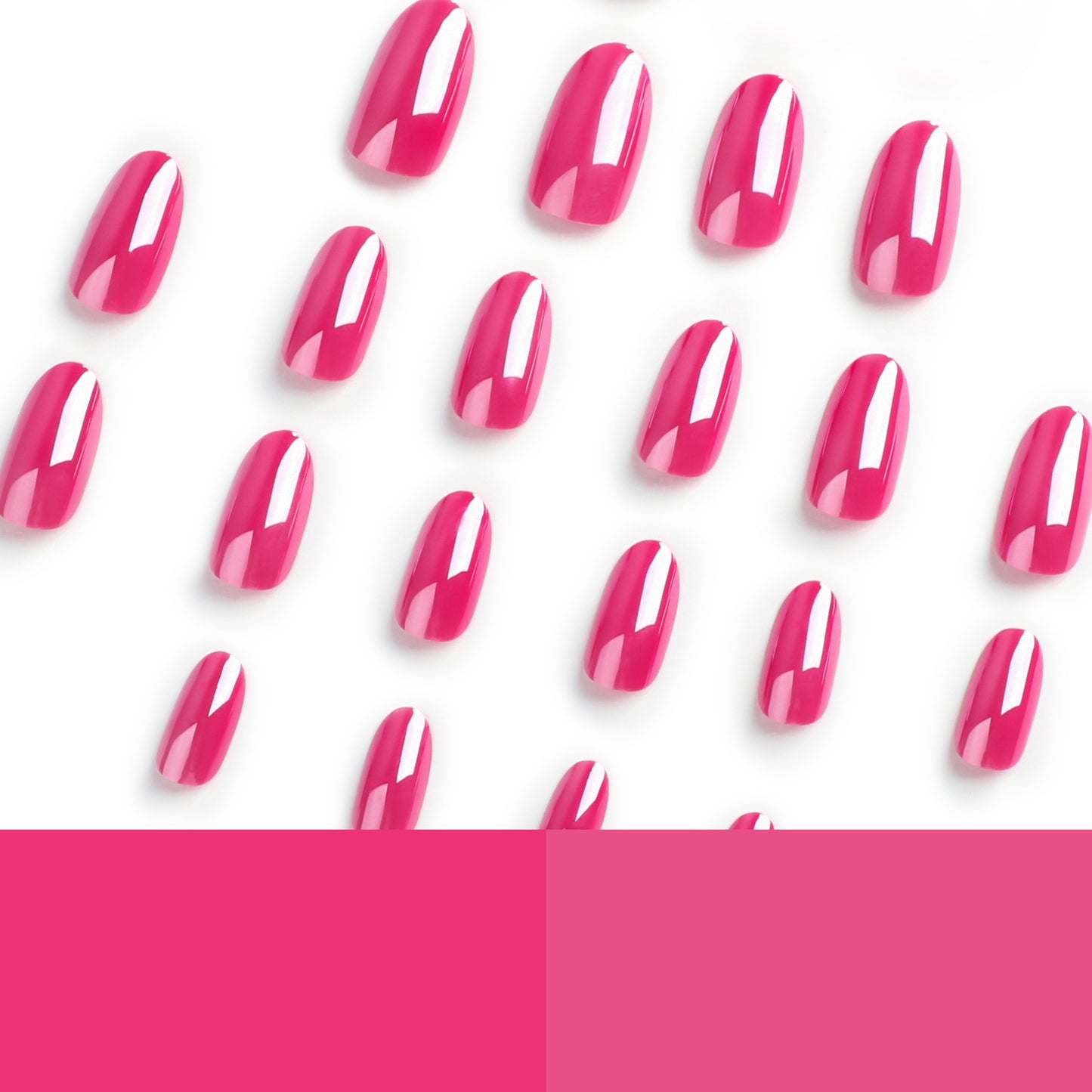 Wear nail short nail piece rose red laser fake nail removable finished nail piece wholesale press on nails