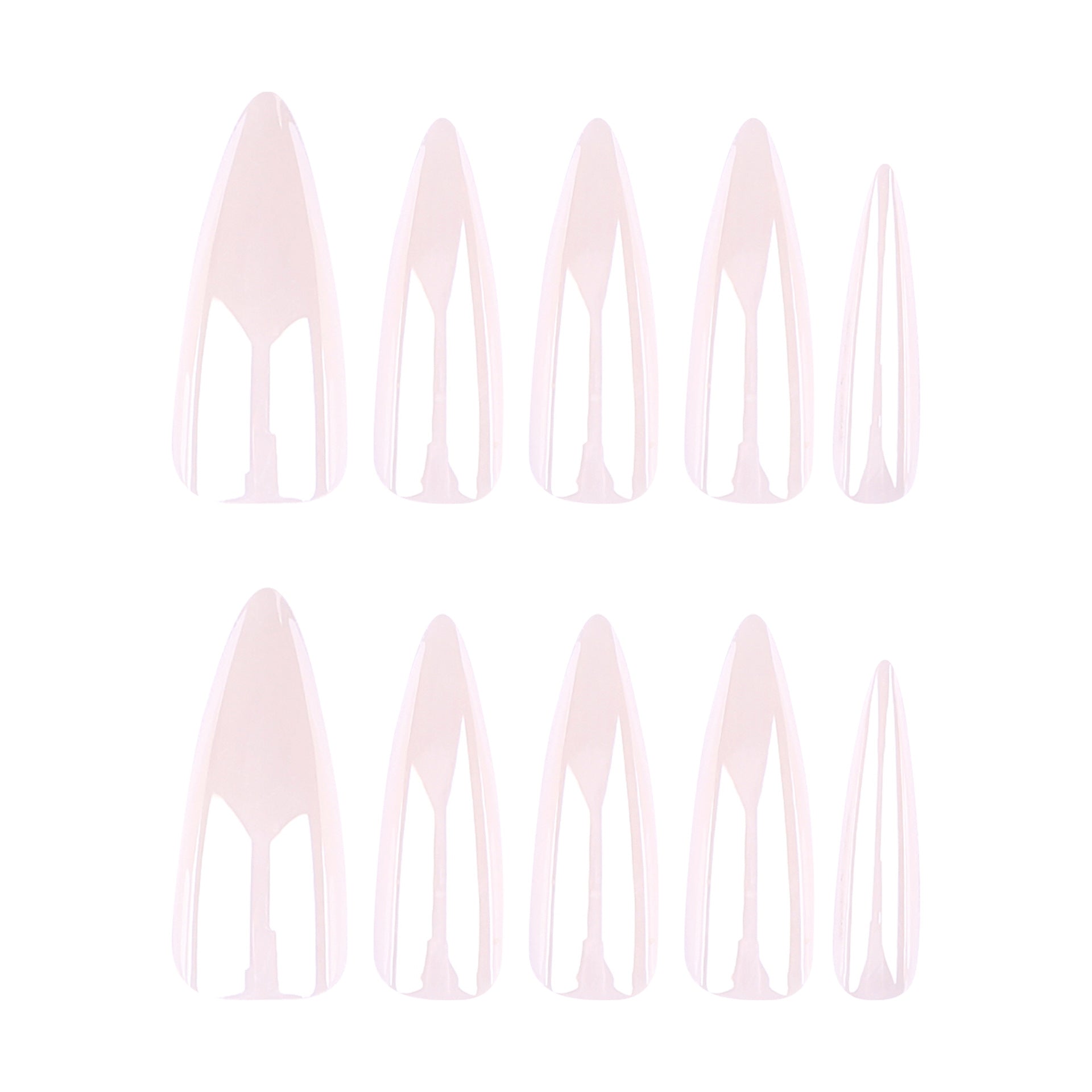 Factory direct sales press-on nails aurora solid color fake nail simple nail piece  hot-selling long-pointed nail piece｜365nails