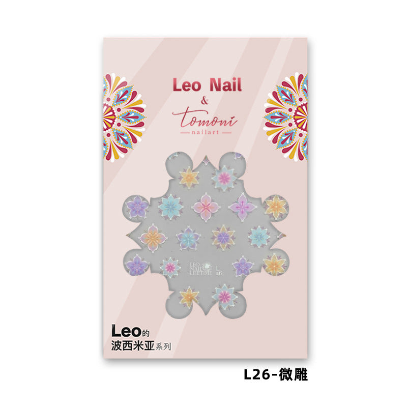 365nails: "Bohemian Colorful Flower" – nail art stickers