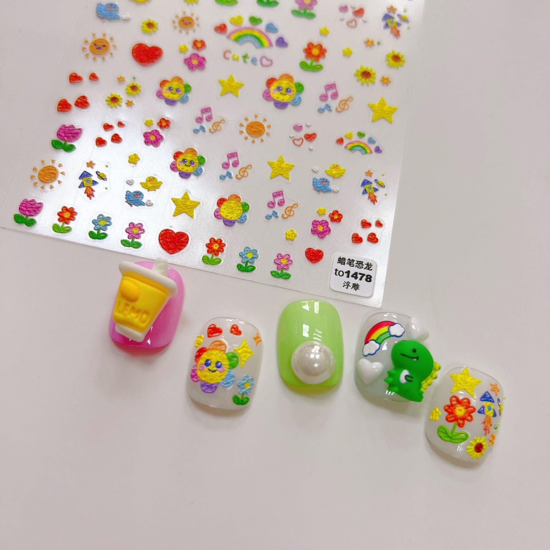 Crayon Doodle Fun – Playful Kids' Nail Art Set
