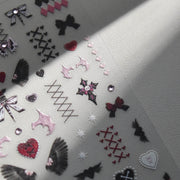 365nails: "Gothic Angel Wing Bat Cross" –Nail Art Stickers