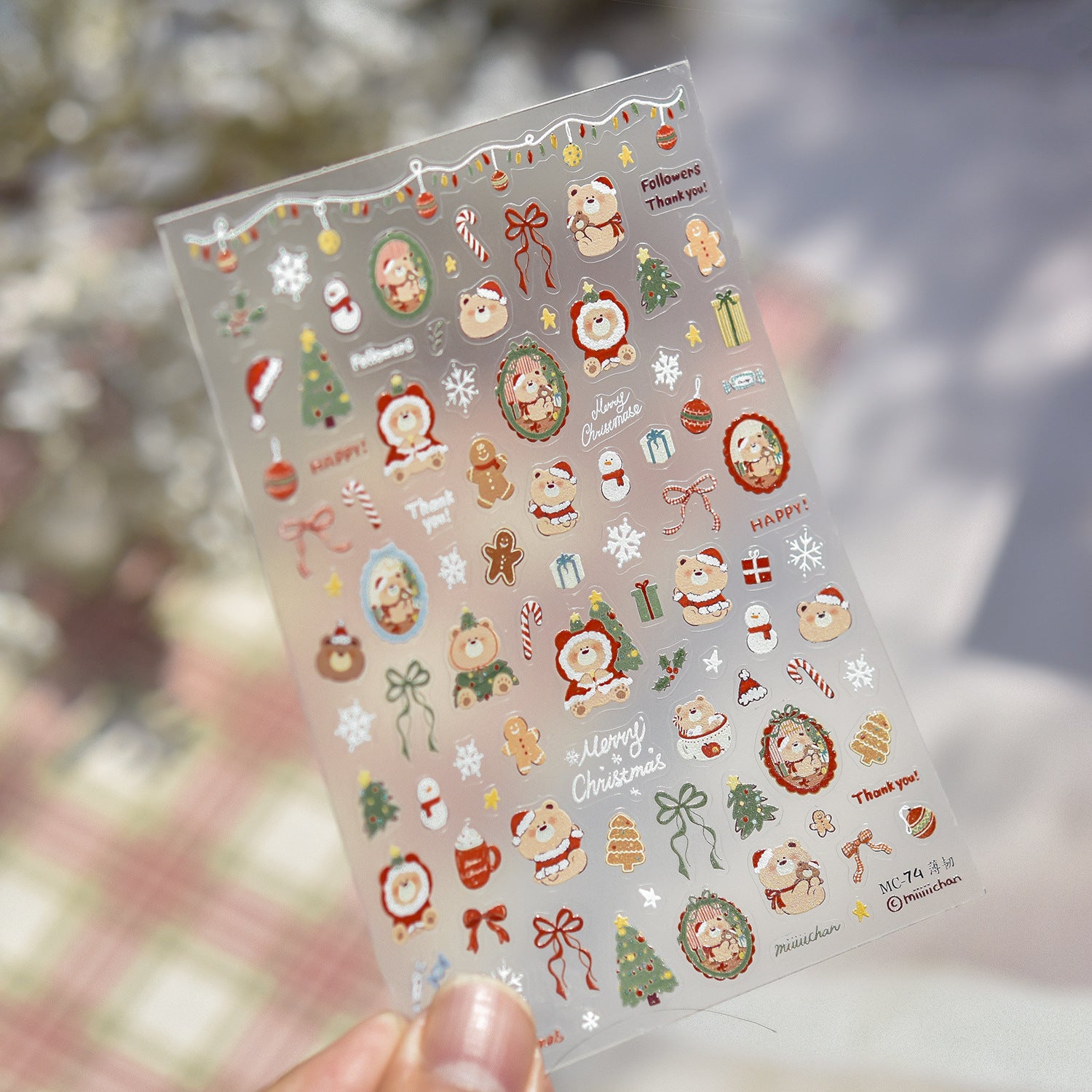 365nails: "Miiiichar Christmas" – nail art stickers