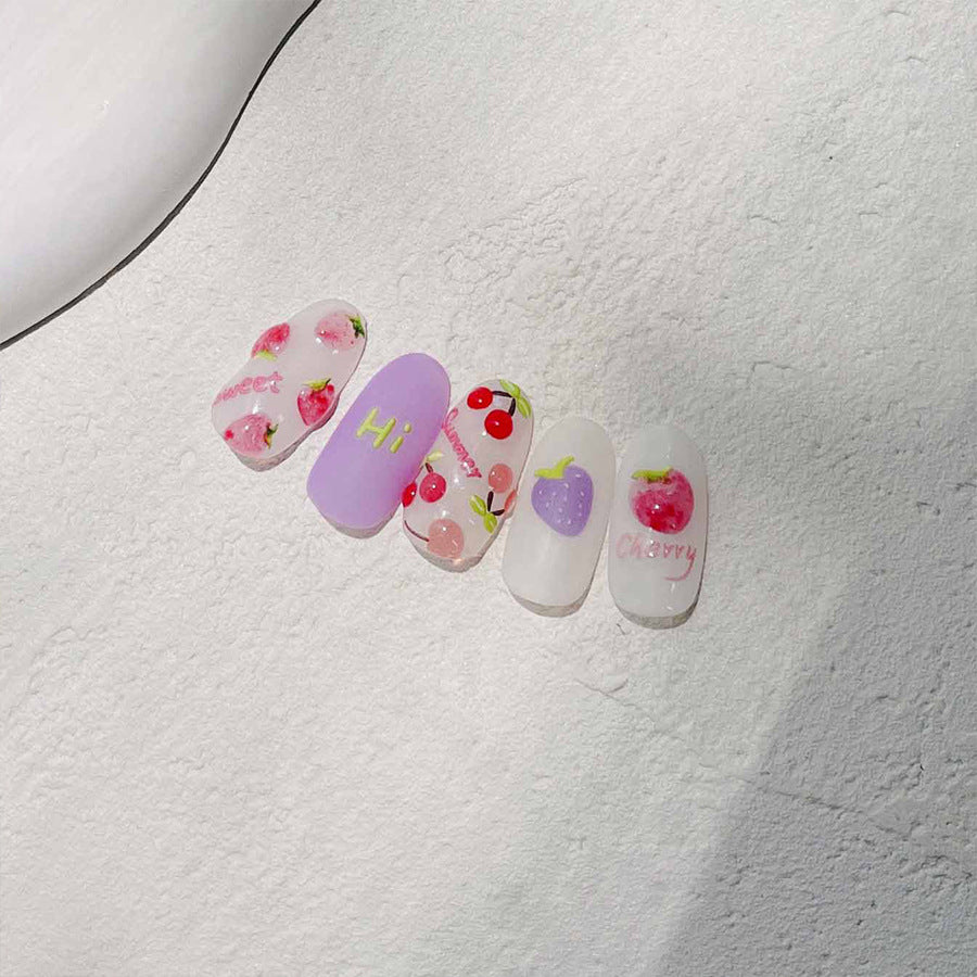 Summer Fruit Collection: "Sweet Summer Fruit" – 3D Jelly Nail Sticker