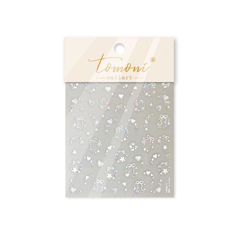 Star Bow Heart – Sweet Coquette Nail Art Set