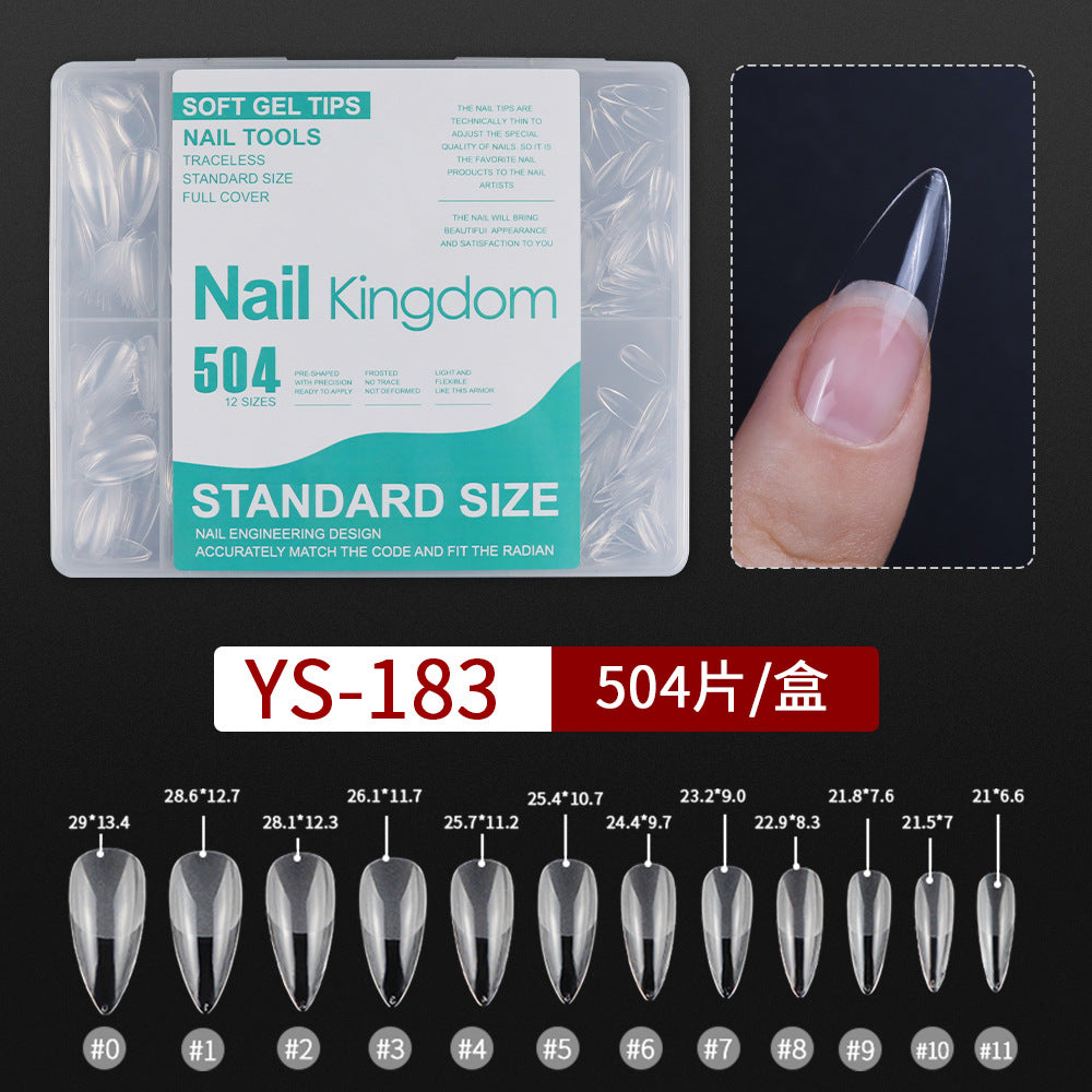 365nails 240PCS 跨境熱銷款｜免銼無縫軟凝膠甲片（半霧/全霧可選）