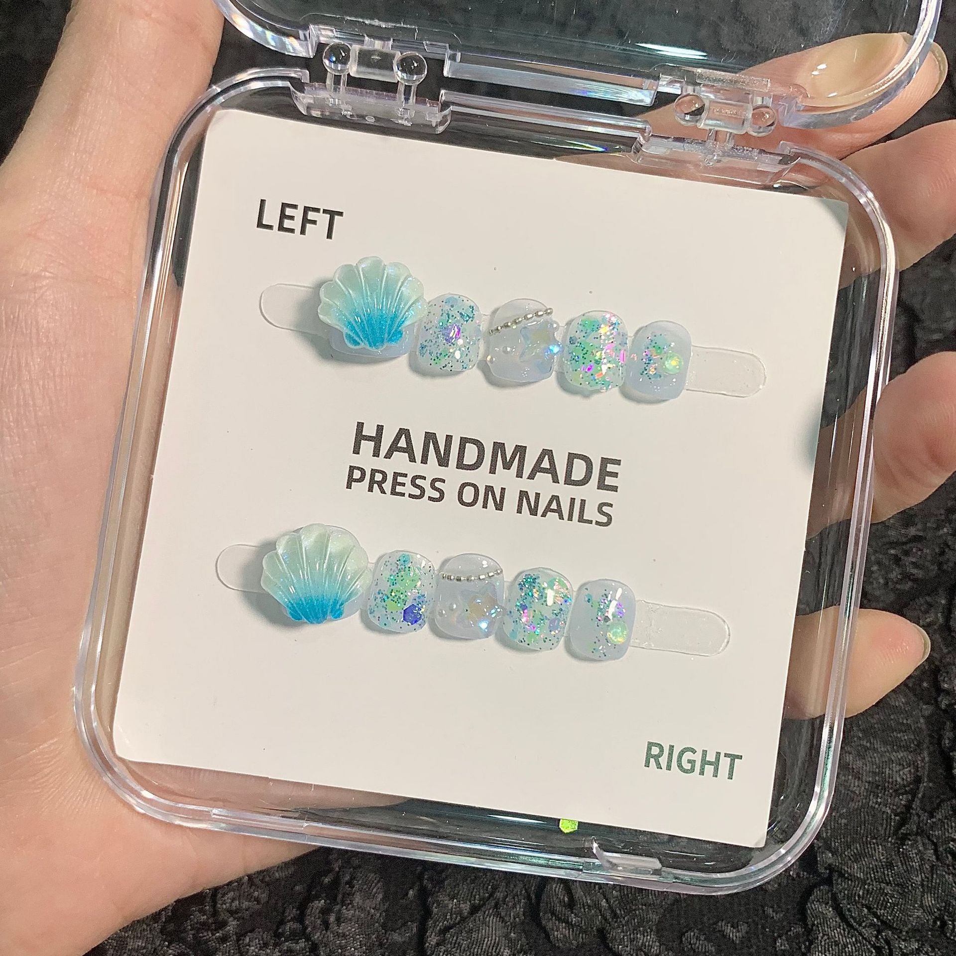 可愛迷你卡通兒童穿戴甲綜合盒