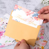 Floral Thank You Cards for Customer Appreciation Packaging (MOQ=2)