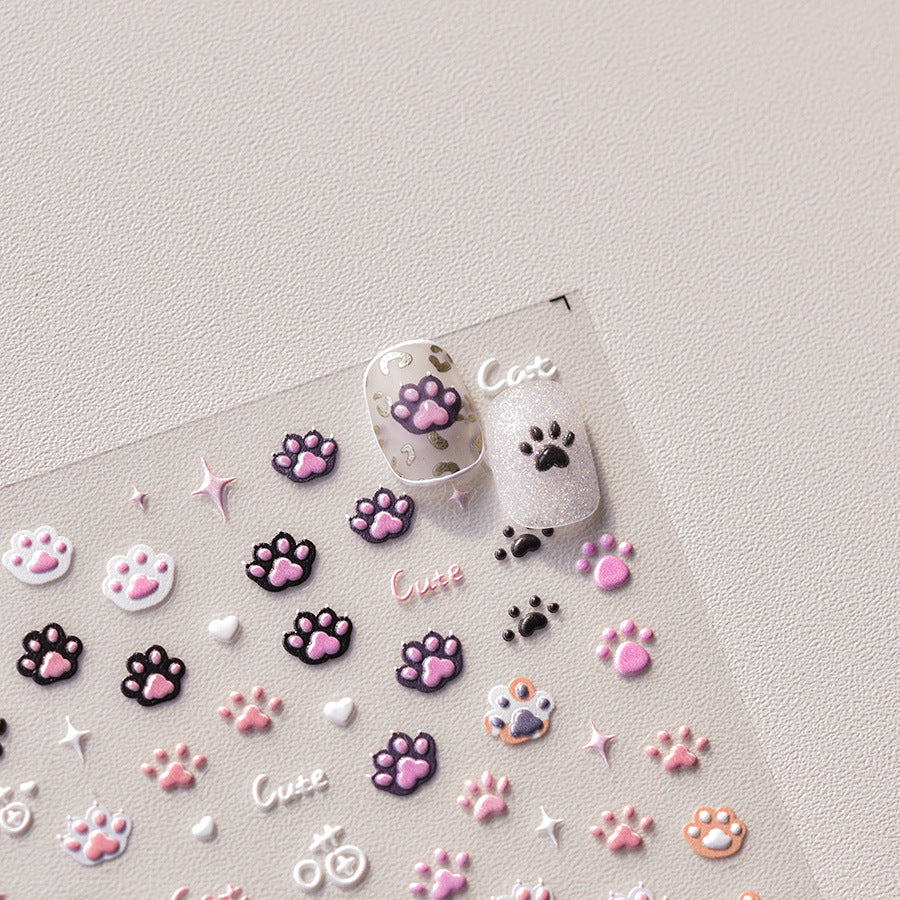 Jelly Cat Paws – Cute Pet Nail Art Stickers