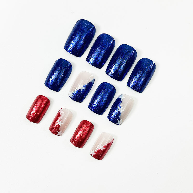 365nails: "Liberty Cherry French" – Hand-painted Plaid & Red Cherry Oval Nails