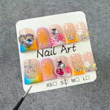 Handmade press on nails Ice Transparent Blush Nail Sweet French Nail Patch  Duckbill Shape Nail Wholesale｜365nails