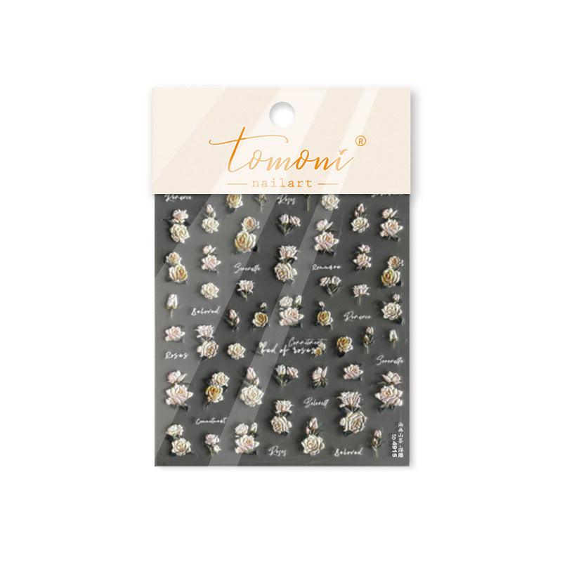 365nails: "Bouquet de roses vintage" –Autocollants pour ongles