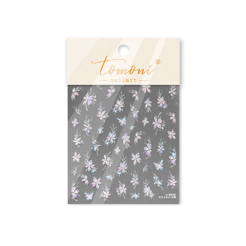 365nails: "Iridescent Pink Blossom Flower" – Nail Art Stickers