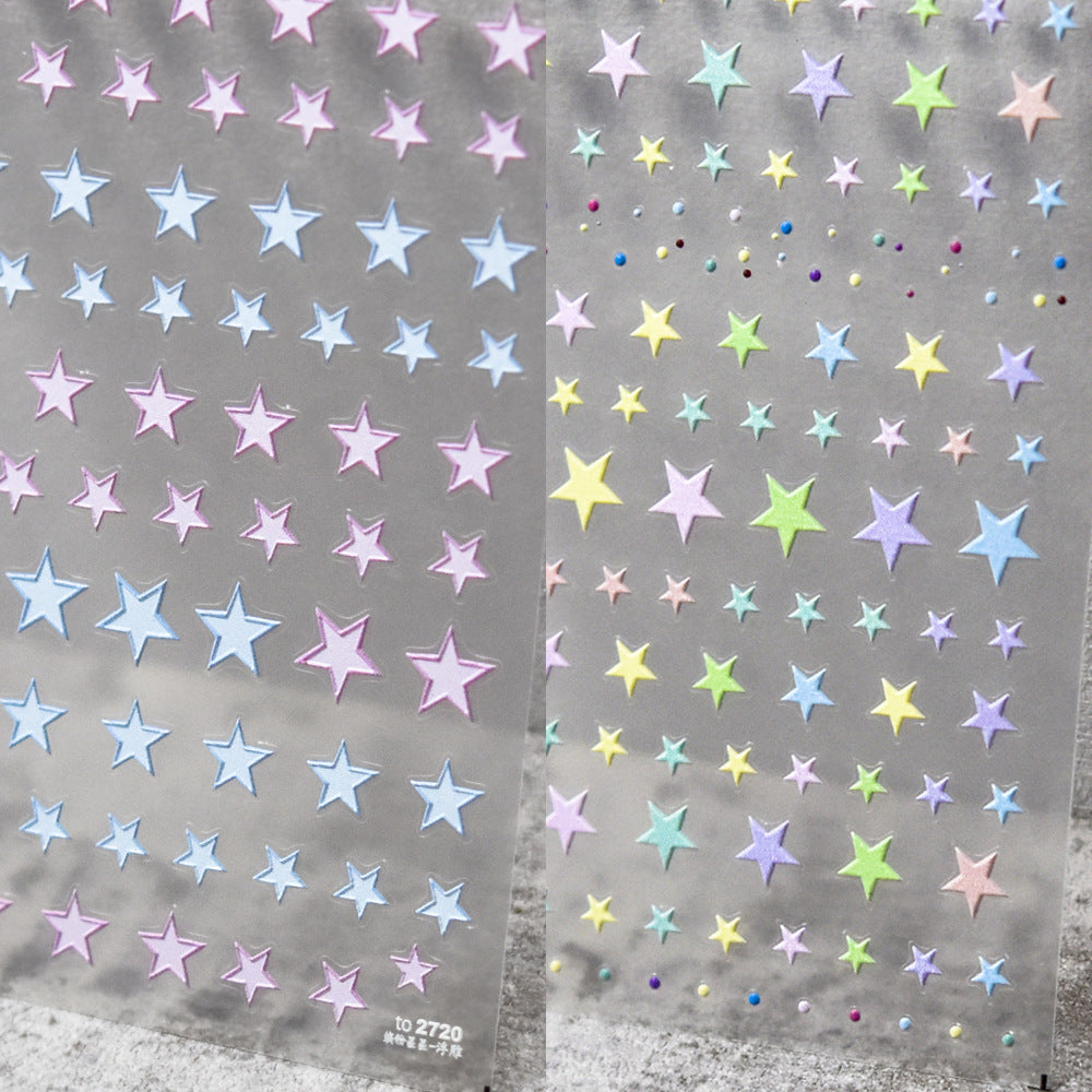 365nails: "Pastel Starry Night" – nail art stickers
