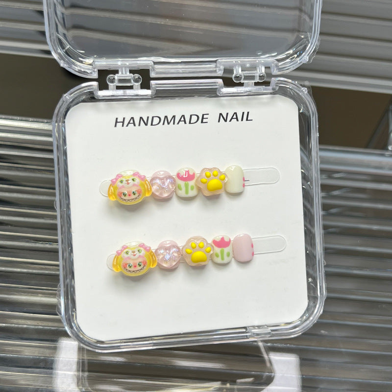 Sweet Cartoon Candy Kids Press On Nails Assorted Set