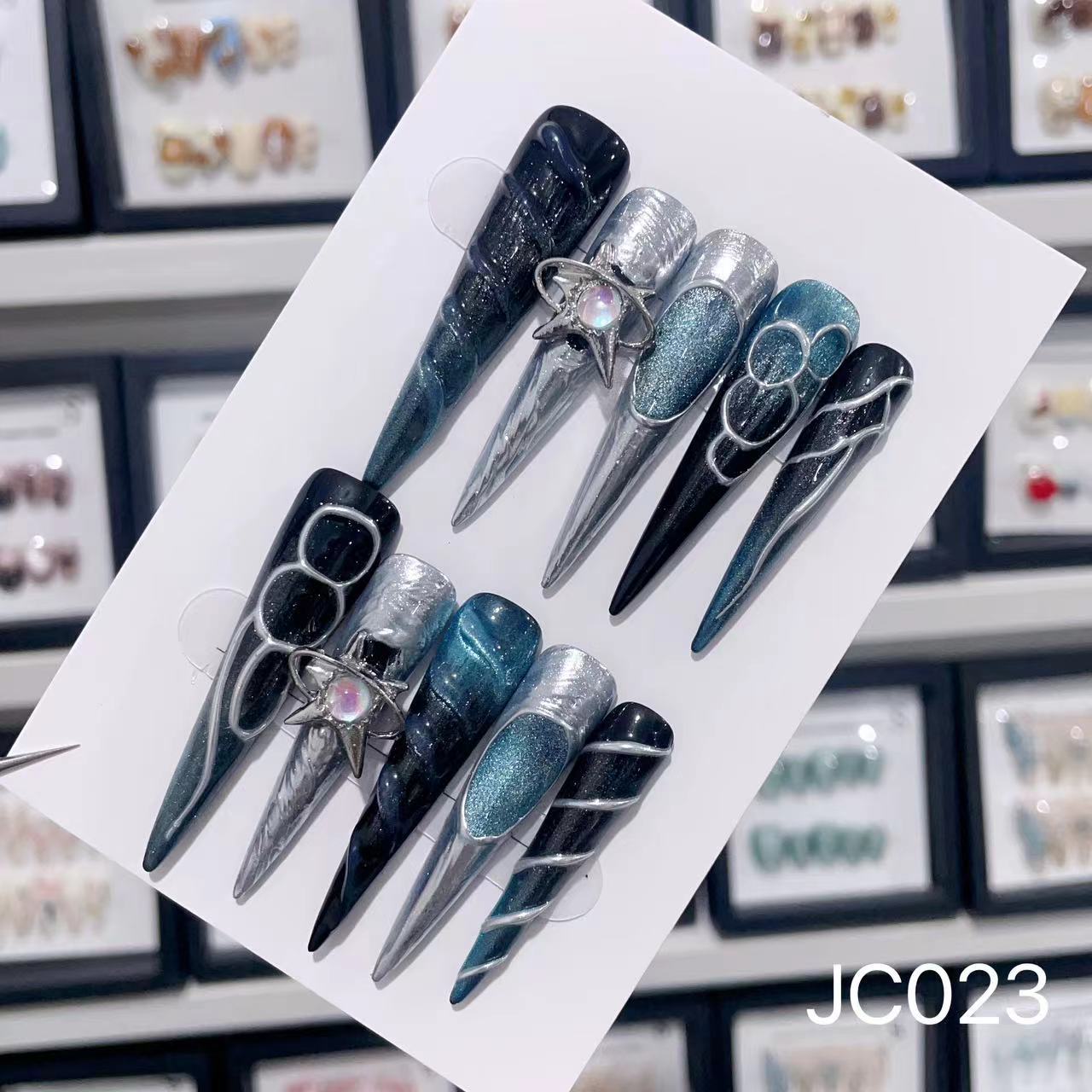 Extra Long 5.5cm Stiletto Press-On Nails Collection | Dozens of Styles | Reusable & Ready to Wear