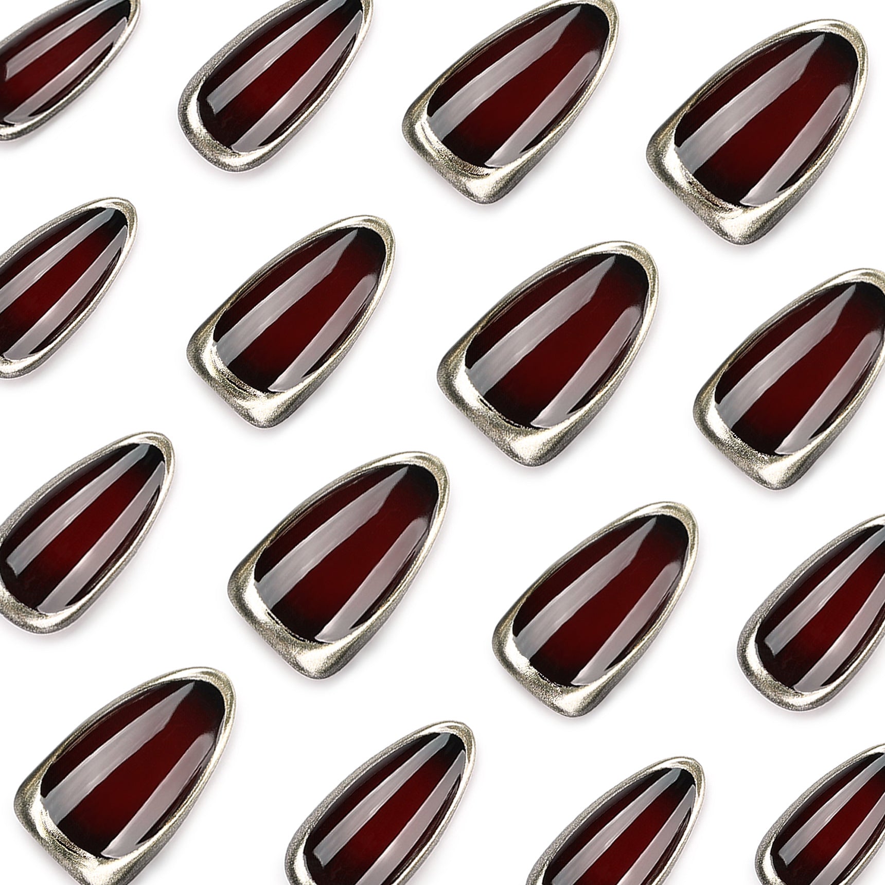 Lefan Cross-border Hot-selling Merrad Wearable Nail Nail Tips 3D Fake Nails Almond Nails Wearable Nail Tips Wholesale