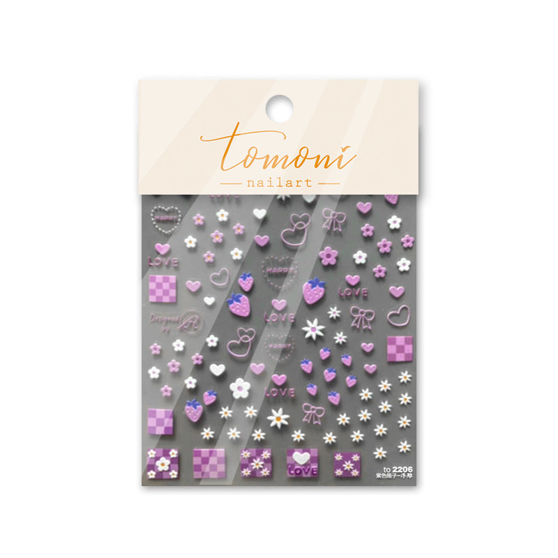 365nails: "Purple Sweet Love" – nail art stickers