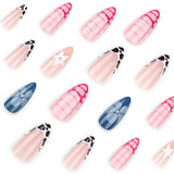 Crocodile pattern manicure nail piece French wearing nail fake nail cross-border hot-selling press on nails nail piece
