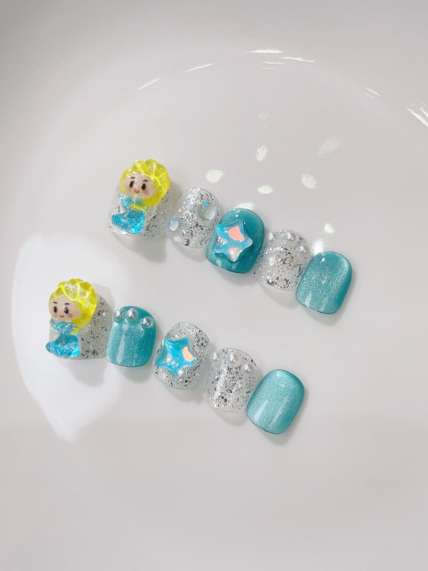 Children's special cute cartoon nail art 3-12 years old girls and children nail art film