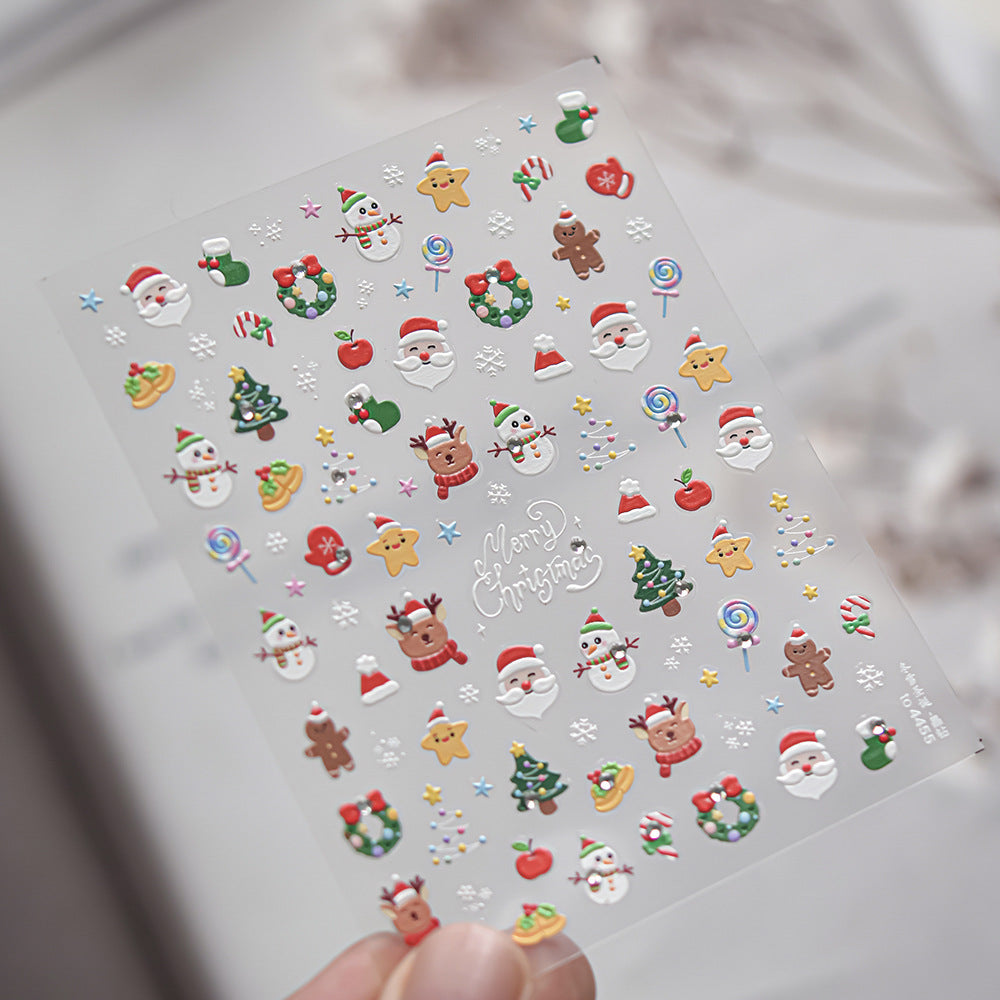 365nails: "Cute Christmas Icons" – nail art stickers