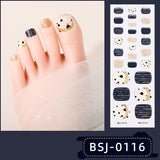 Semi-Cured Gel Nail Strips Glitter Pearl Gradient Sparkle Toe Design (MOQ=3)