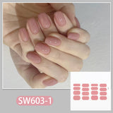 Nail art sticker simple solid color collection nail sticker gentle gradual change jump color nail sticker, waterproof and long-lasting sticker｜365nails