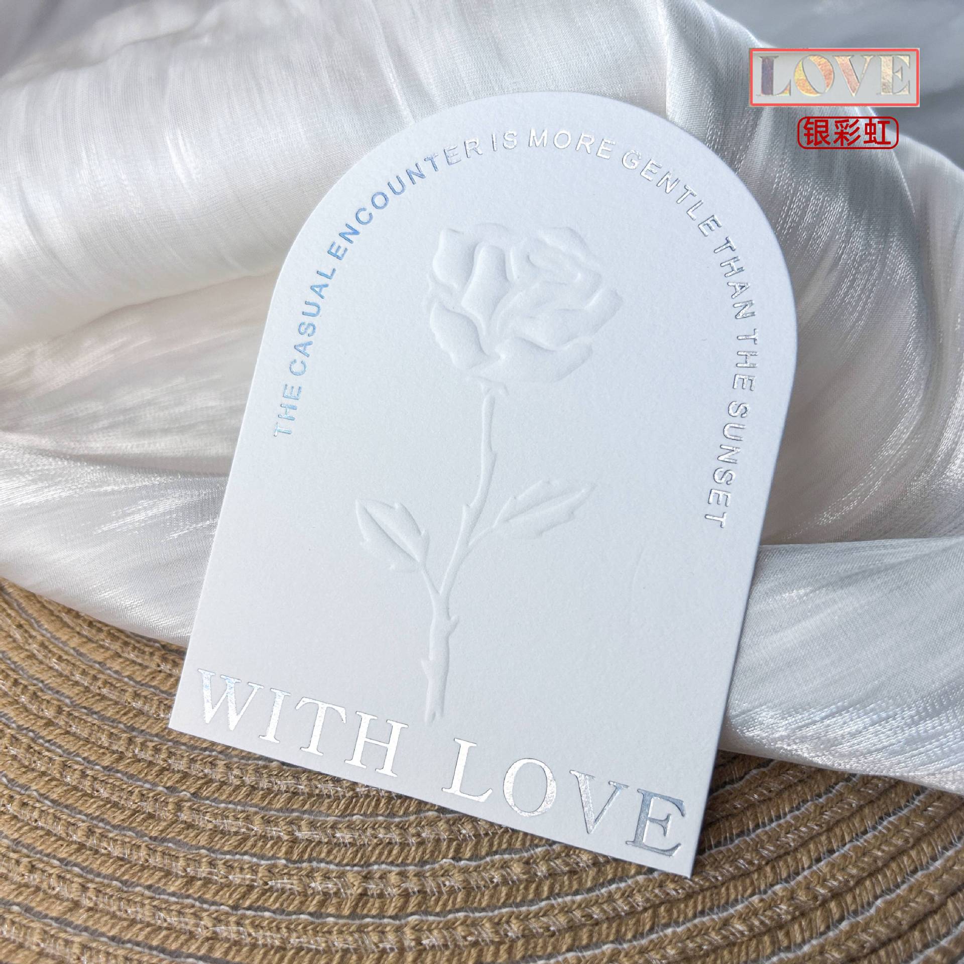 Embossed Gold Cotton Display Cards for Press On Nails (MOQ=50)