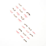 wave color matching press on nail wearing finished nail art fake nail nail art patch nail patch｜365nails