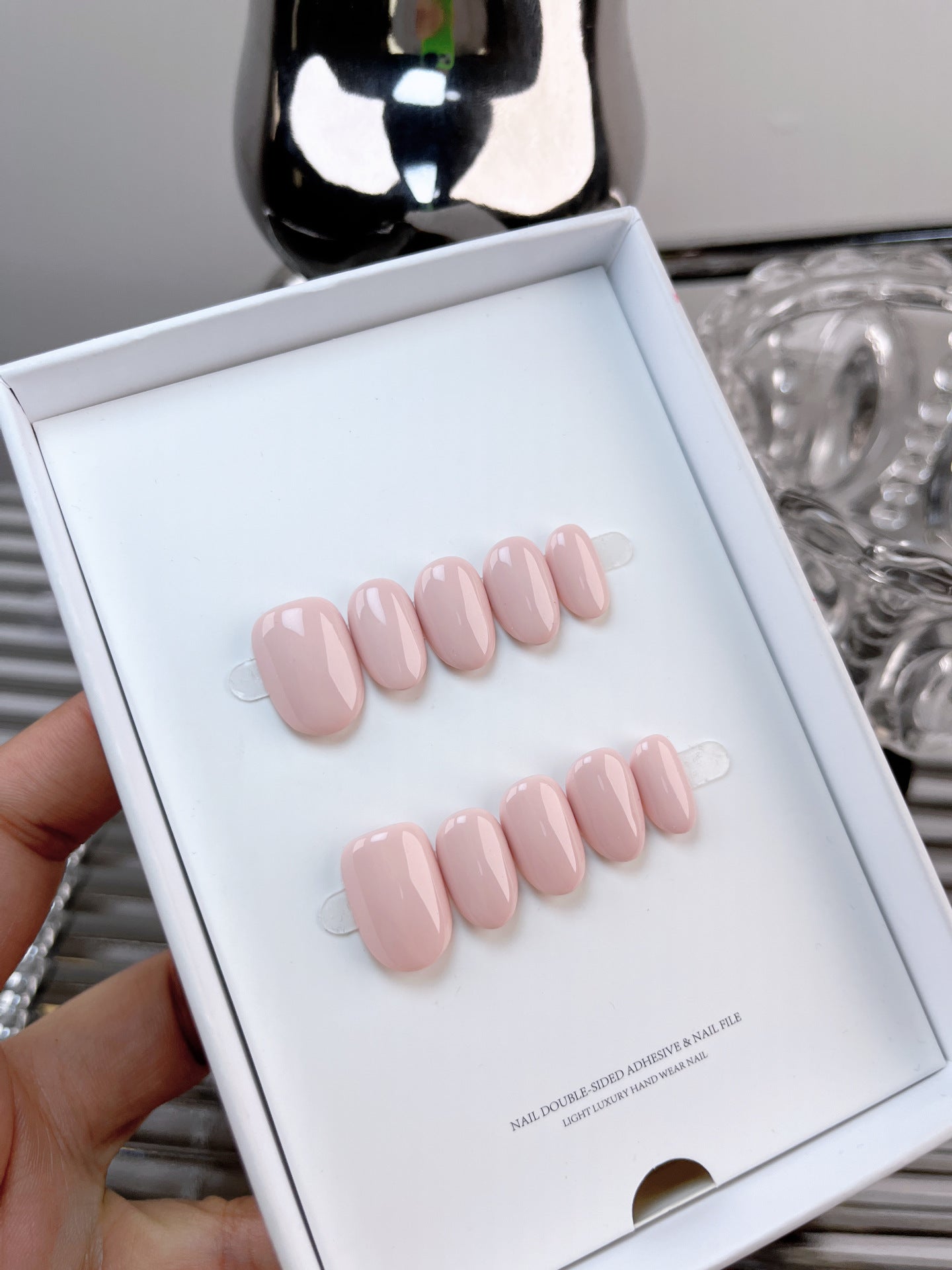 The Essential Solids | Short Medium Square | Handmade Press-on Nails