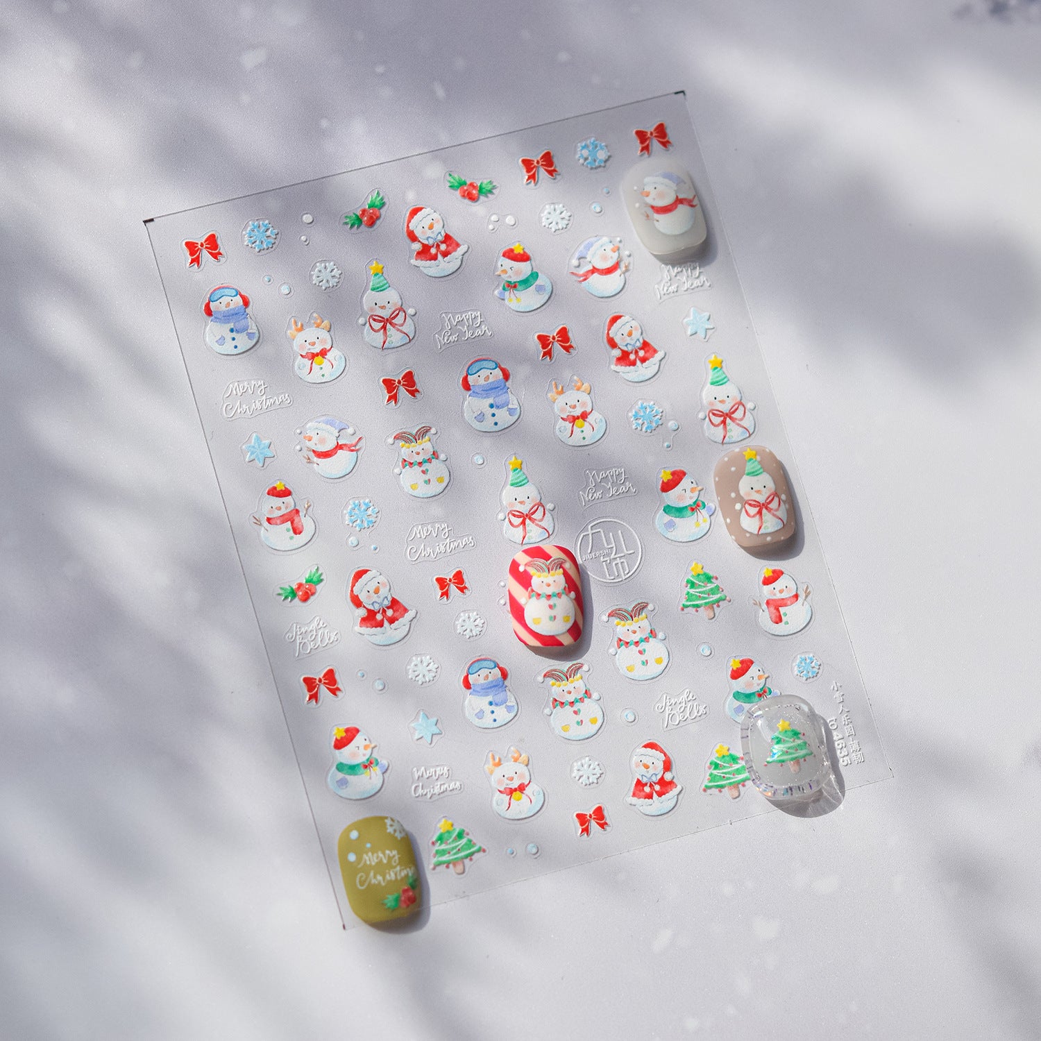 365nails: "Cute Snowman Christmas" – nail art stickers