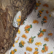 365nails: "autumn chrysanthemum poetry" – Nail Art Stickers