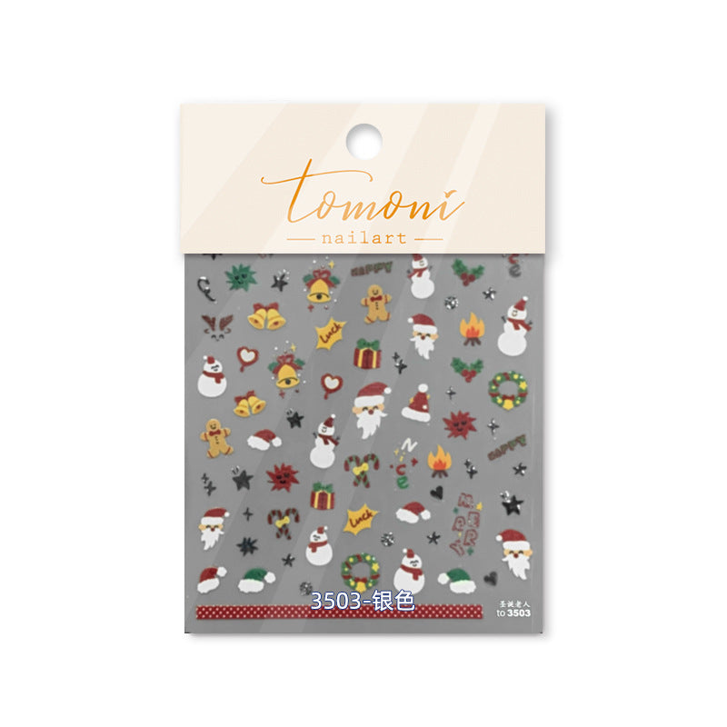 Embossed Christmas Carnival – 3D Festive Nail Art Set