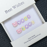 New handmade press-on nails cute cartoon fake nail flakes 3-12 years old