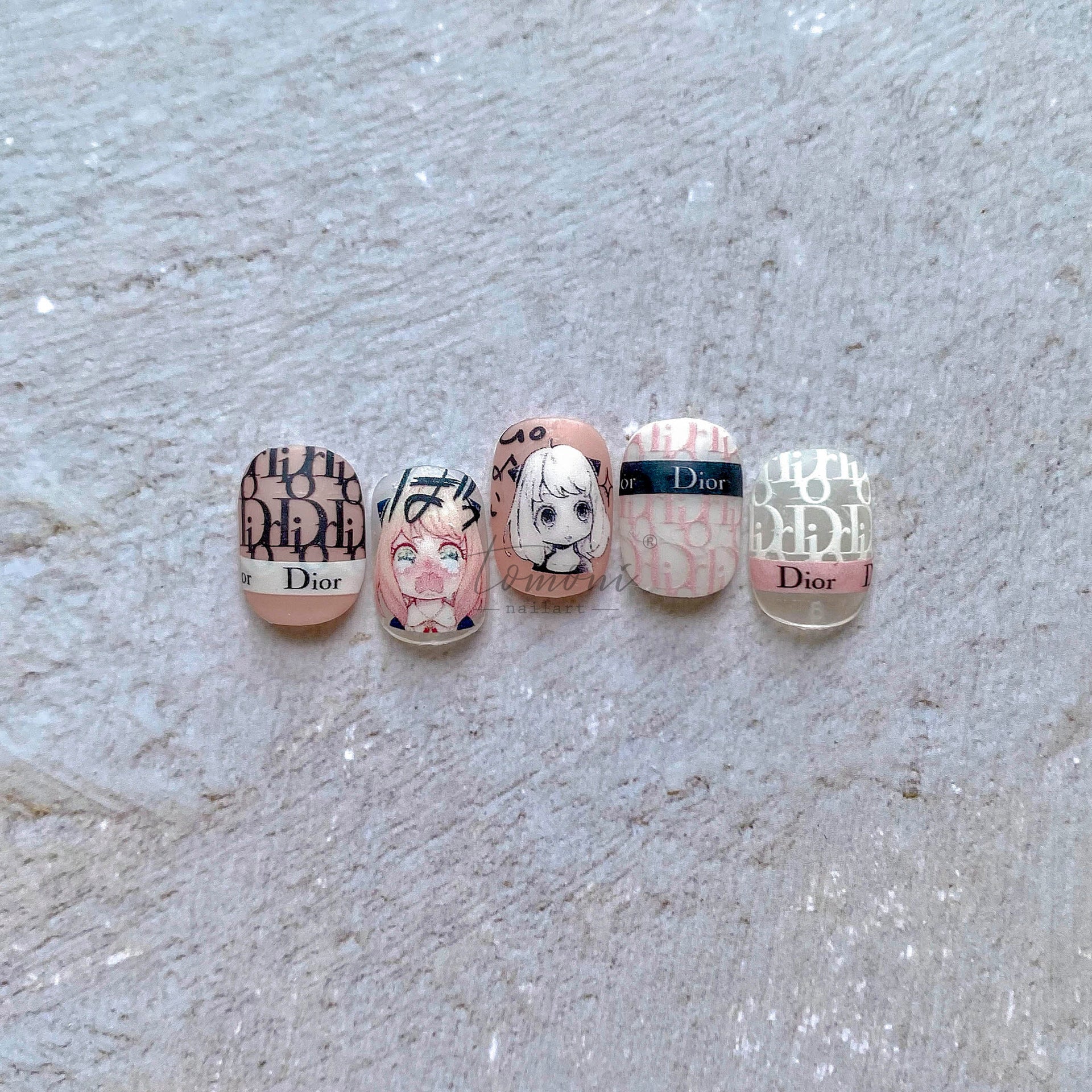 365nails: "one piece character embossed set" – Nail Art Stickers