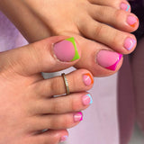 Nail Tips new French press on nails color French nude square toenail patch nail patch 150 pieces in a box