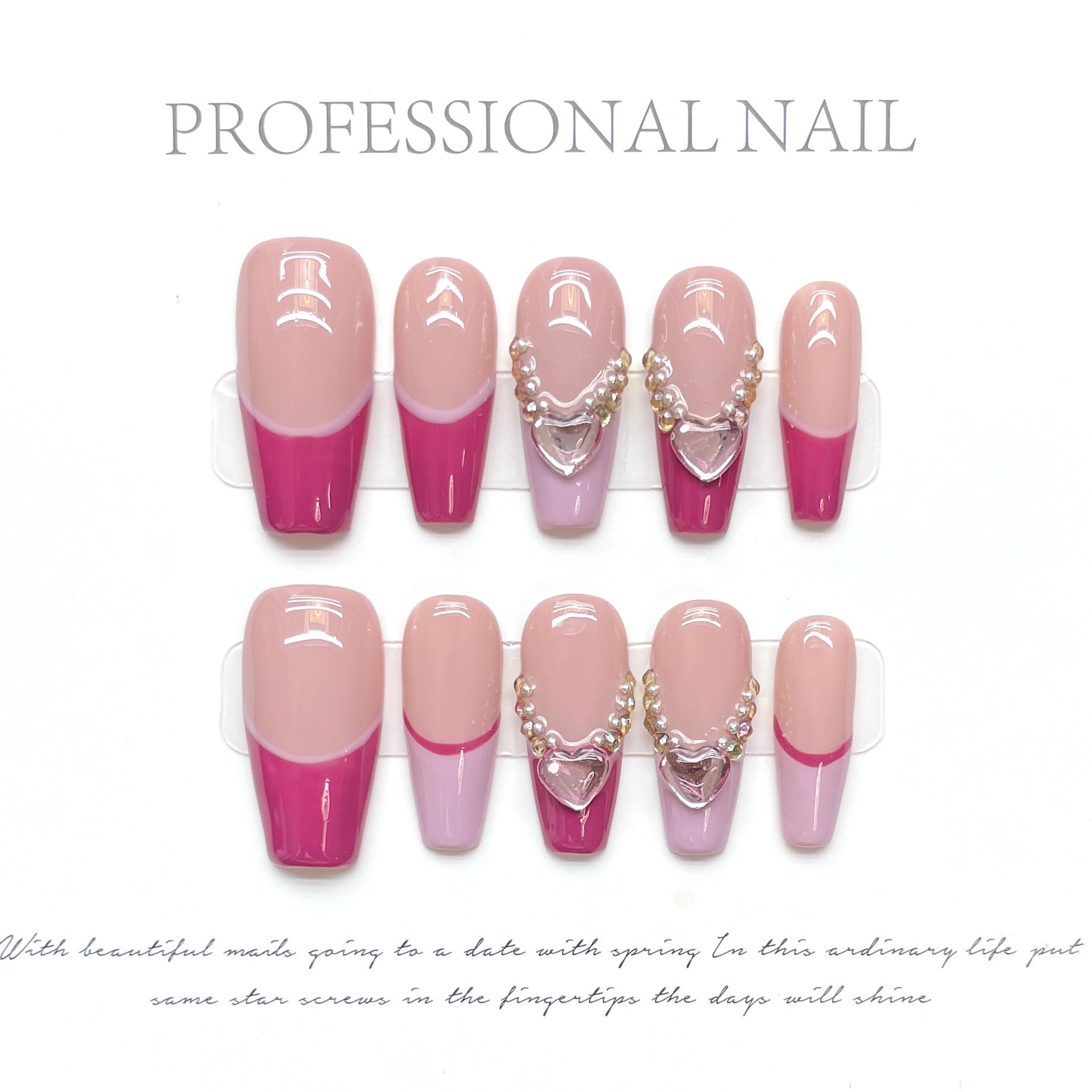 Mixed Stylish Short Medium Press On Nails Collection