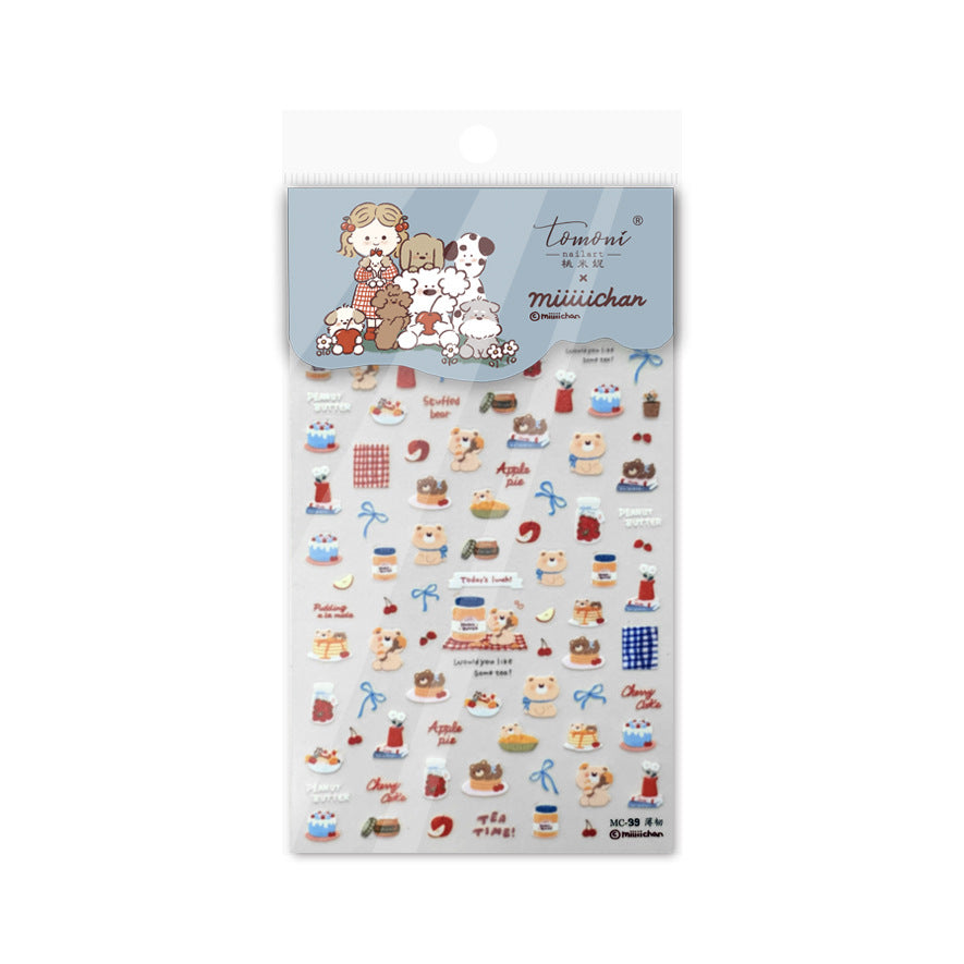365nails: "miiiichan 스위트 베이커리 베어" – 네일 아트 스티커
