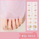 Semi-Cured Gel Nail Strips 3D Soft Glossy Toe Design (MOQ=3)