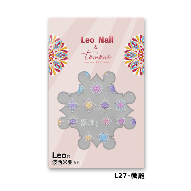 365nails: "Bohemian Colorful Flower" – nail art stickers
