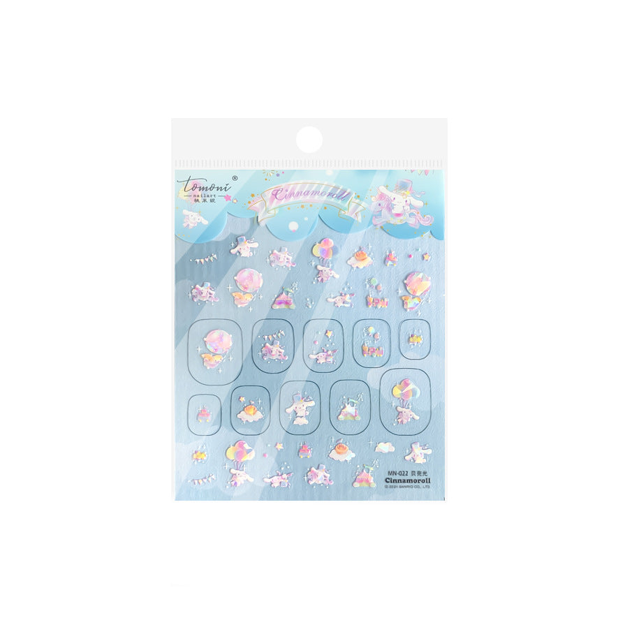 Cinnamoroll Travel Collection: "Cinnamoroll Travel Adventure" – 3D Nail Sticker