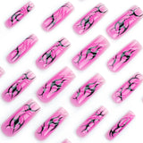 Especial para uñas de las Spice Girls, diseño tridimensional de uñas difuminadas en 3D, uñas rectangulares de gran venta - venta al por mayor en Europa y América | 365nails