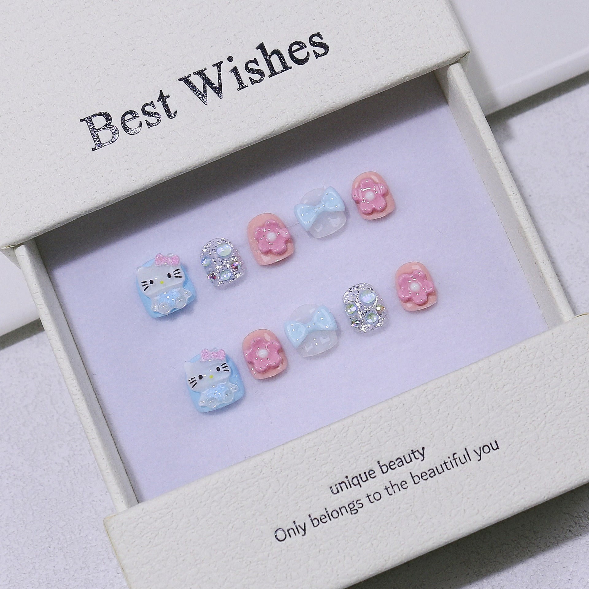 Children's special cute cartoon nail art 3-12 years old girls and children nail art film